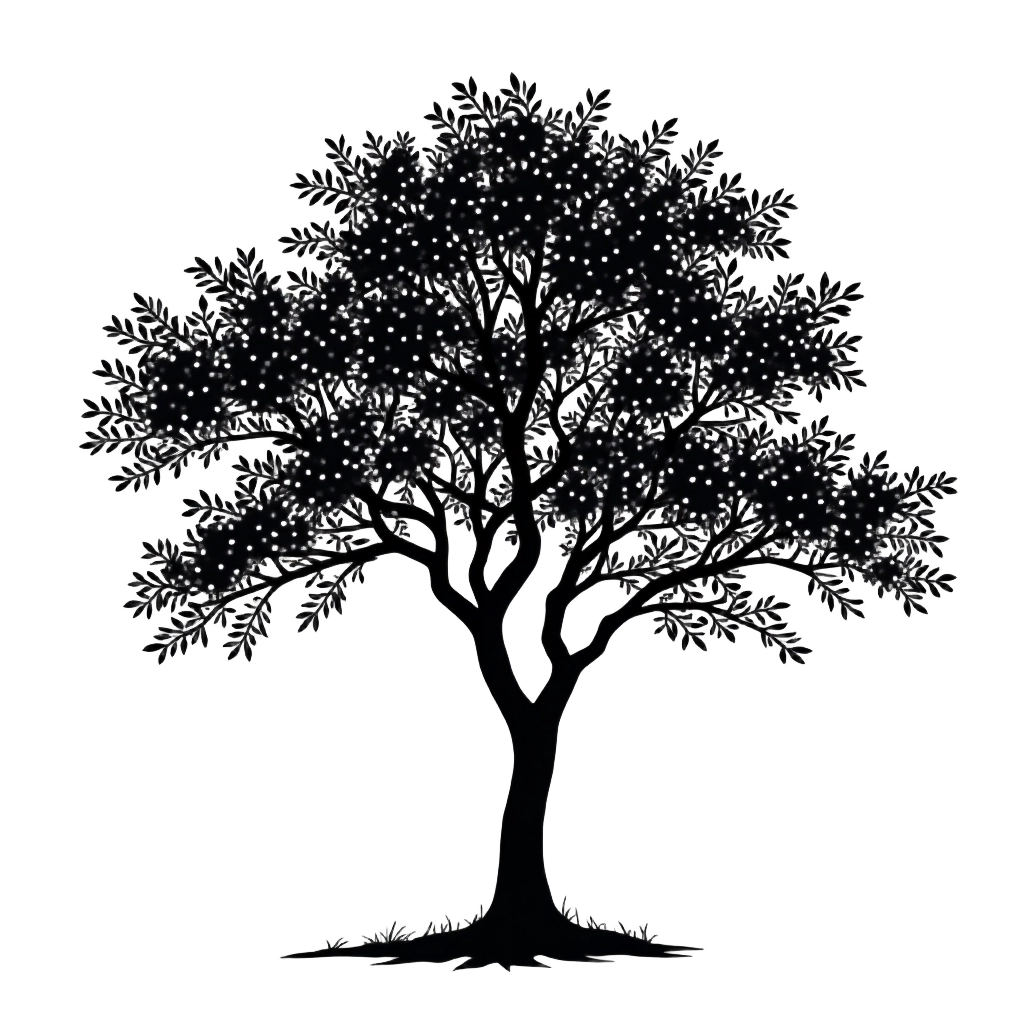 Monochrome Tree Silhouette